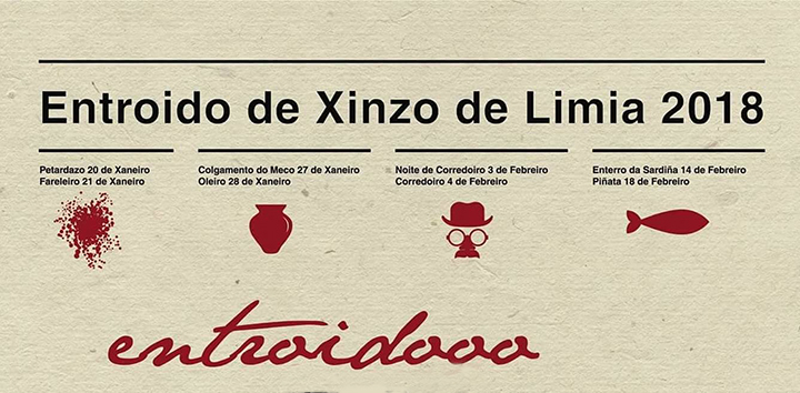 Detalle del Cartel del Entroido de Xinzo de Limia 2018 
