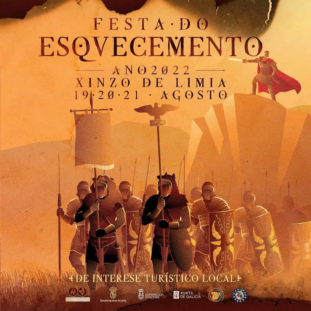 Cartaz oficial da Festa do Esquecemento 2022 / A.C. Civitas Limicorum