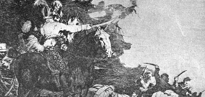 Grabado de "Los desastres de la guerra", de Goya