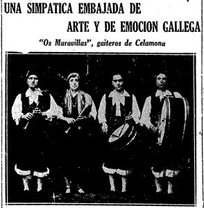 "Os Maravillas de Celanova" en Argentina/ El Correo de Galicia (10/11/1929)