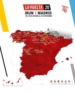 Mapa oficial de La Vuelta 20