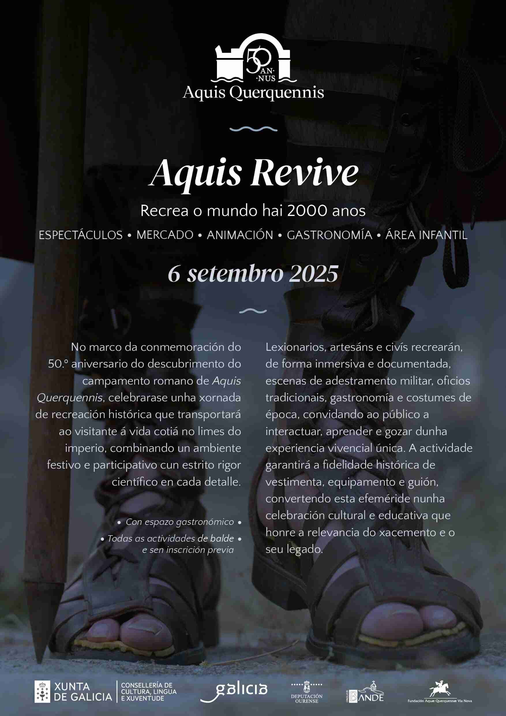 Cartaz Aquis Revive / Fundación Aquae Querquennae