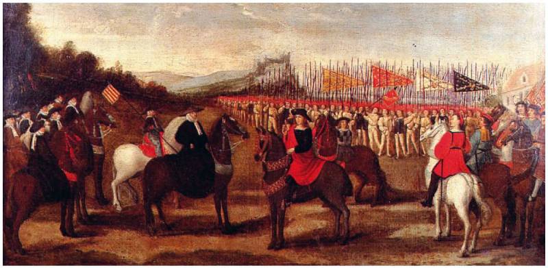 Encuentro entre Felipe el Hermoso y Fernando de Aragón/ Jacob van Laethem